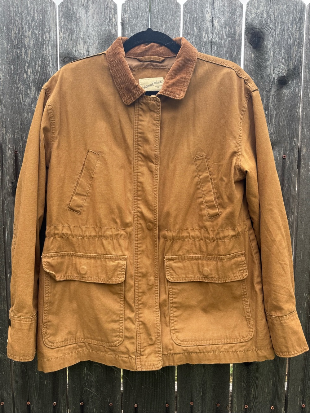 Universal Thread Tan Brown Field Jacket with Corduroy Collar